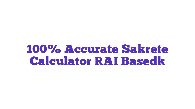 100% Accurate Sakrete Calculator [AI Based]